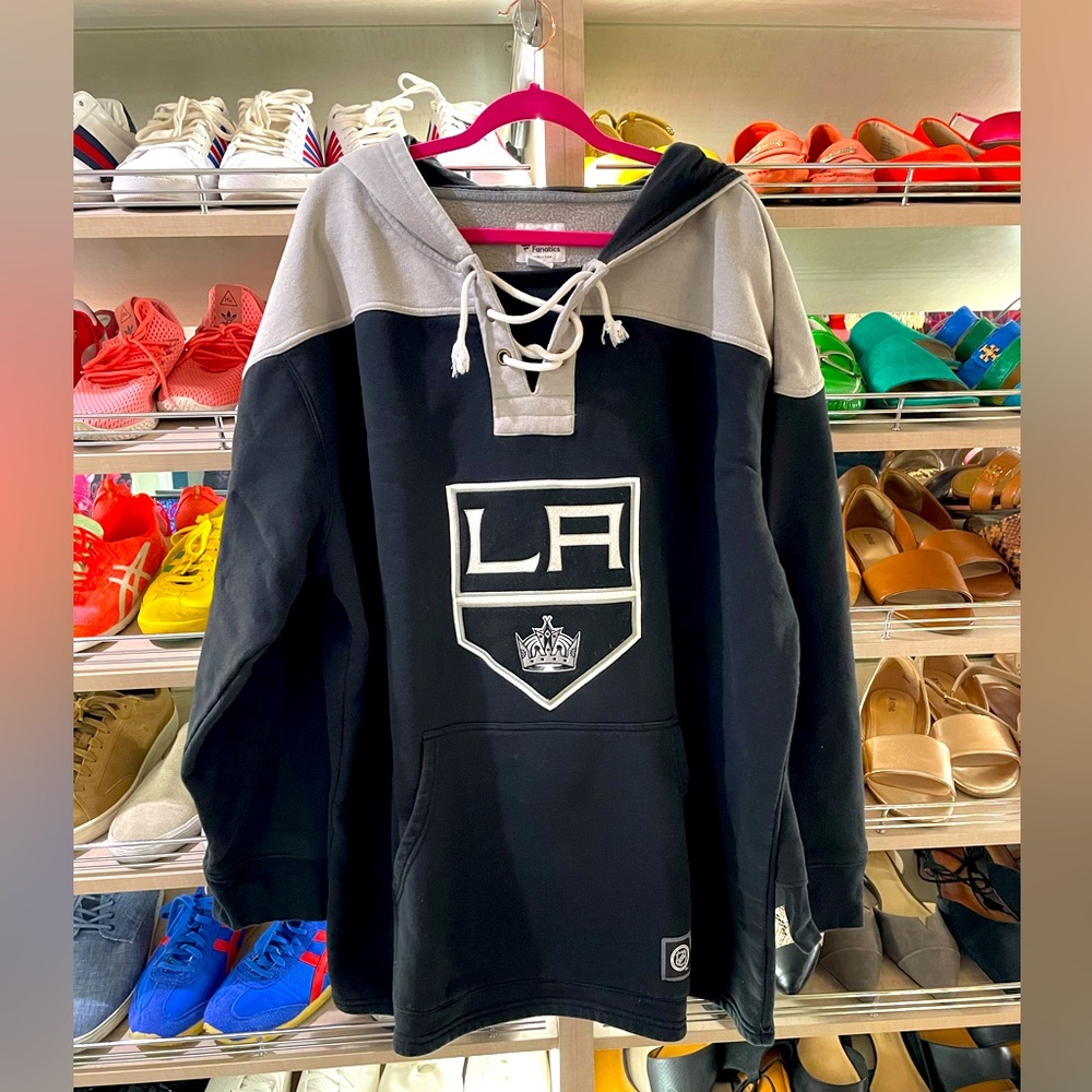 Breakaway Lace Up Hoodie - Black/Heathered Gray